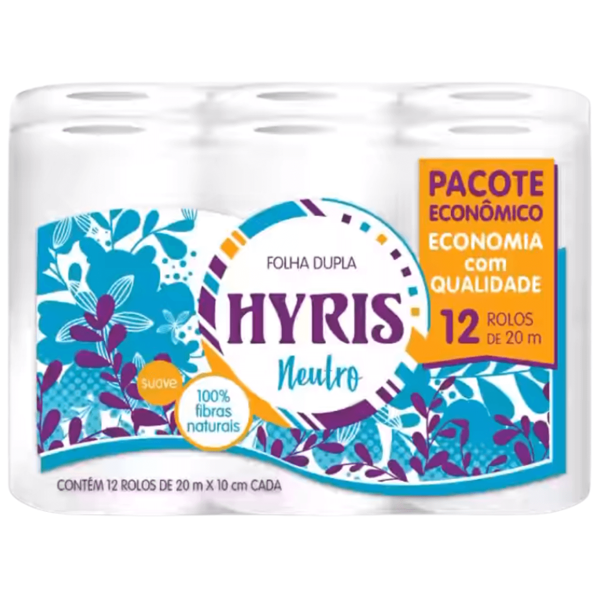 Papel Higienico Hyris 12 rolos 